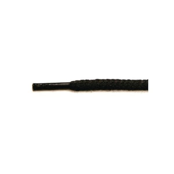 Sko-snøre - Rund, grov Ø3.5-4mm Svart