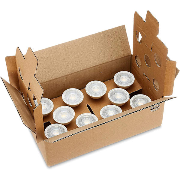 Gu10 LED-spotlight 4,7 W (motsvarande 50 W) Varmvit dimbar (10-pack) [energiklass F]