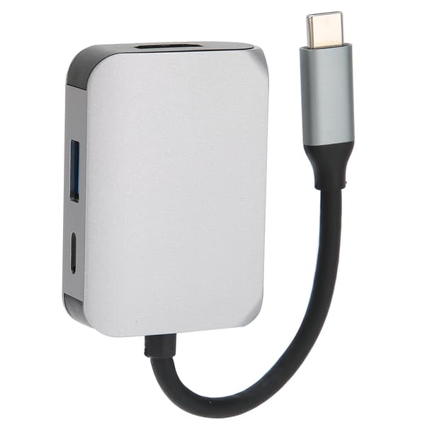 3-i-1 Type-C Dockningsstation Type-C till HD Multimedia Interface/USB 3.0/PD-adapter