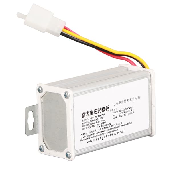 DC 36V-72V till 12V 10A 120W omvandlaradaptertransformator för elscooter