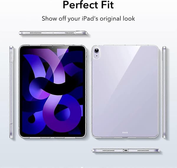 Gjennomsiktig bakside til iPad Air 5. generasjon 2022 og iPad Air 4. generasjon 2020