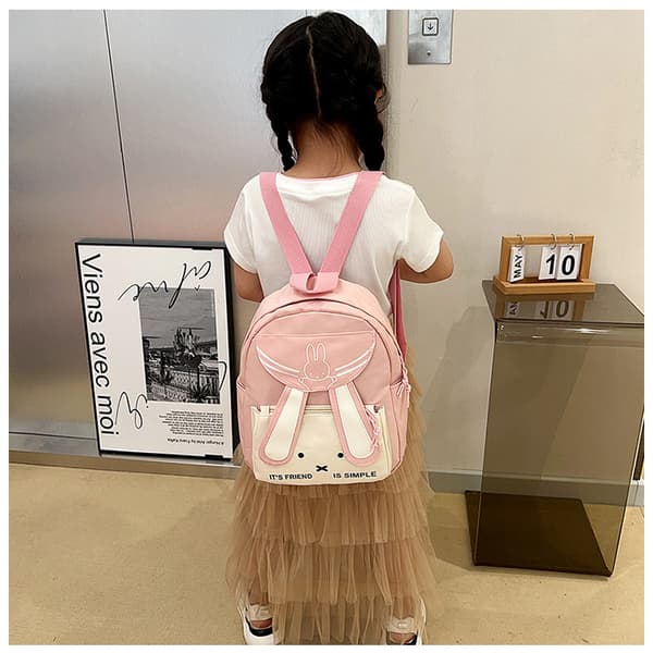 Cartoon Rabbit Shoulder Bag Backpack Pink