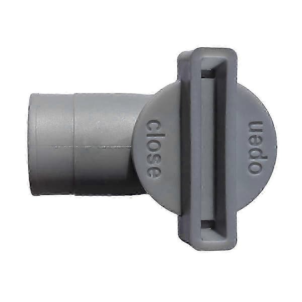 32 mm Outdoor Pool Adapter with Leak-Proof On/Off Plunger Valve for PVC Hose Replacement