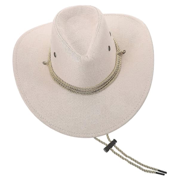 Hvid cowboyhat Western Cowgirlhat til dekoration