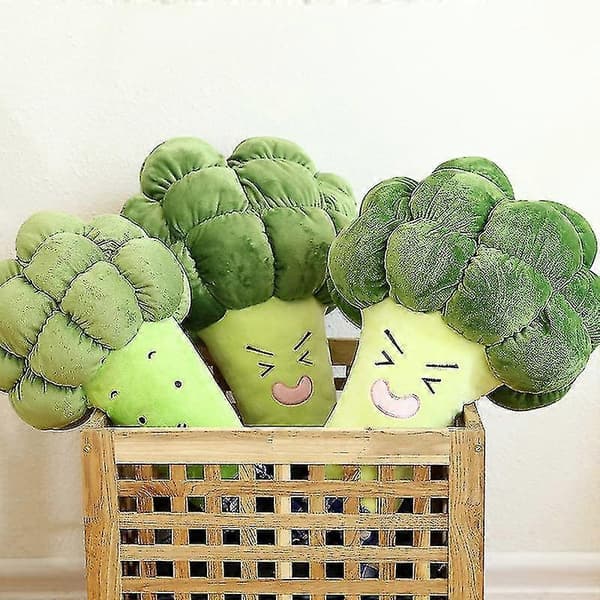 Sød Multifunktionel Pude Grøntsag Broccoli Plyslegetøj Blød Komfortabel