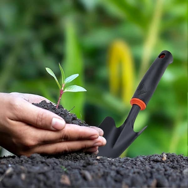 Haveskovl håndskovl omplantningsspade ergonomisk gummigreb rustbeskyttet