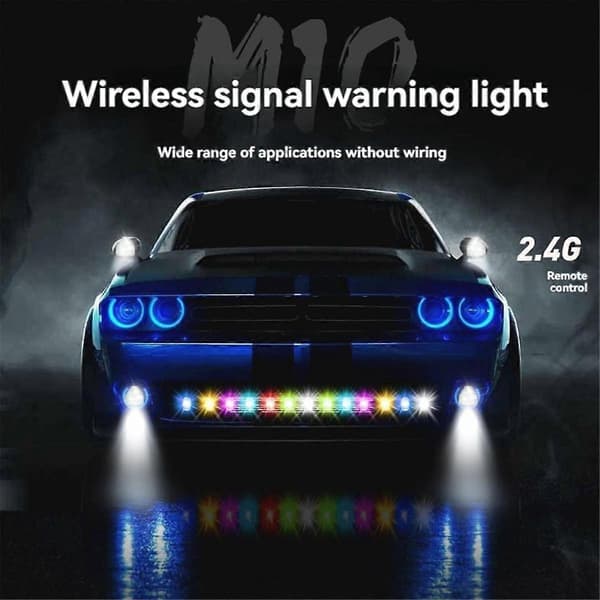 LED Strobe Light Mini Wireless Strobe Lights USB Charging Waterproof Dustproof for Drone Car Truck Bicycle RC Boat