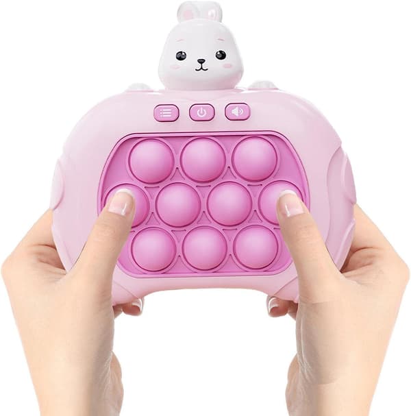 Pop It Spill - Pop It Pro Lysspill Rask Trykk Fidget Spill Rosa Kanin{GKS}