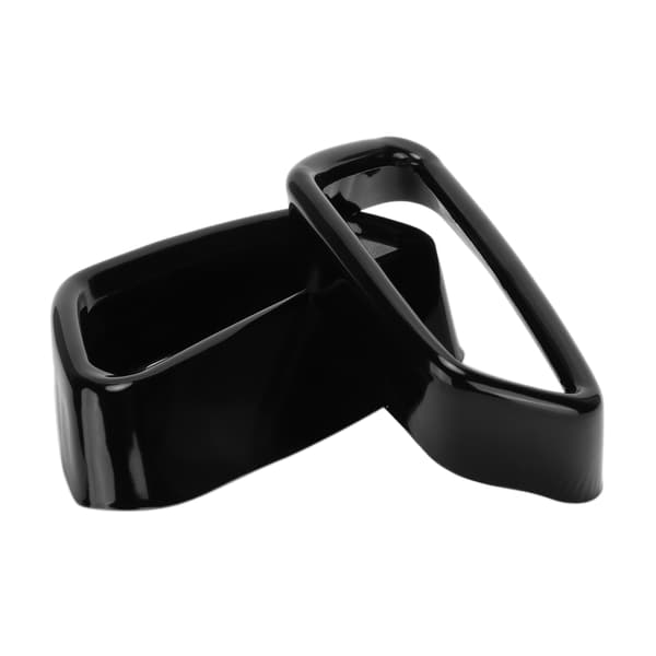 2pcs Exhaust Tip Covers Gloss Black Replacement for 5 Series G30 G38 2018-2021