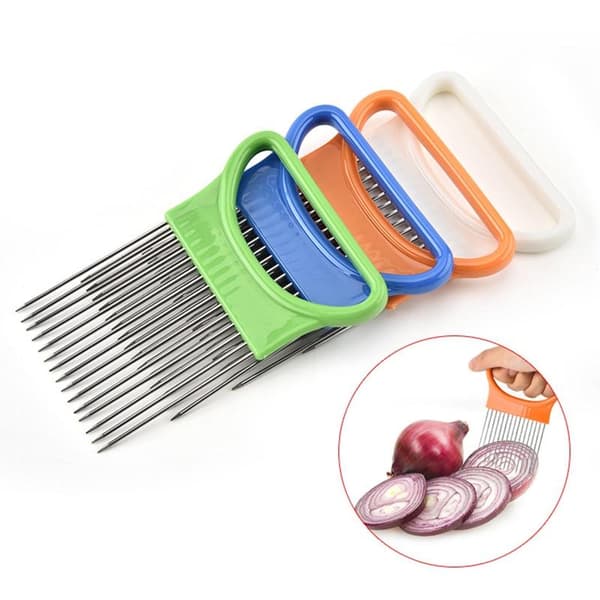 Onion holder with practical handle Vit white