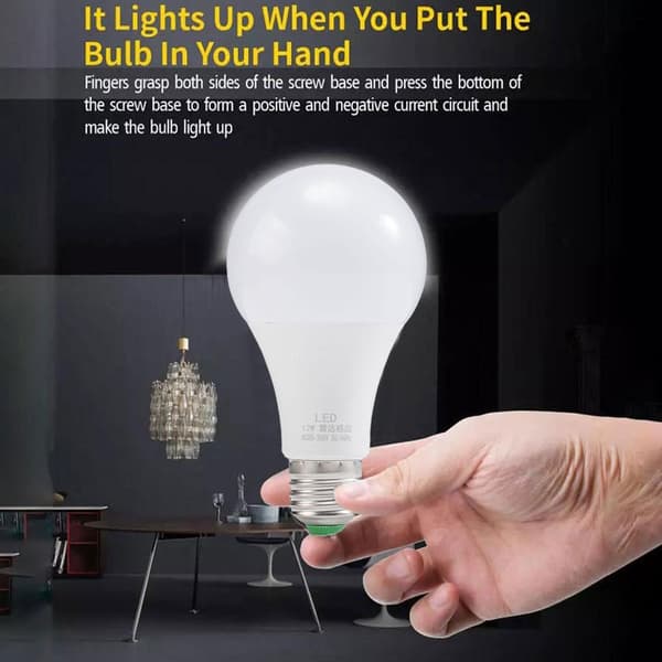 Radarrörelsesensor LED-lampa, 12W (motsvarande 100W), E27 Sc