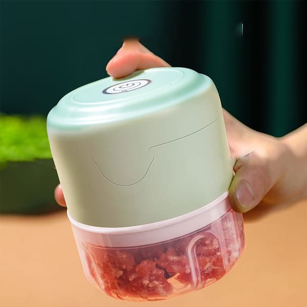 250 ml Elektrisk Hvidløgshakker - Kraftfuld Mini Foodprocessor til Hvidløg, Kød og Mere 264