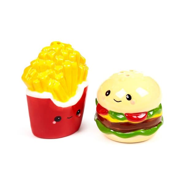 Kryddsett i keramikk - Hammy Hamburger & Pommes Foodiemals
