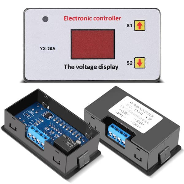12V batteri lavspenningsavstengning automatisk bryterbeskyttelse underspenningsregulator
