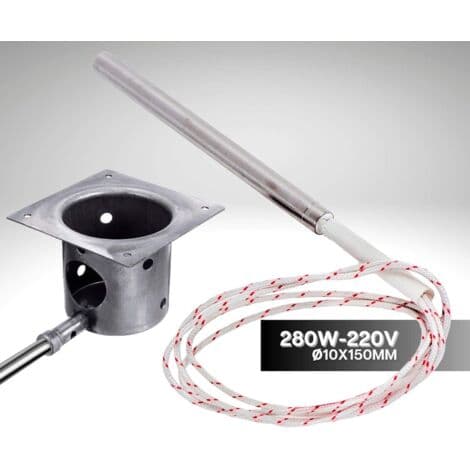 Tennplugg for pelletsovn, 150 mm, 10 mm, 280 W, 220 V