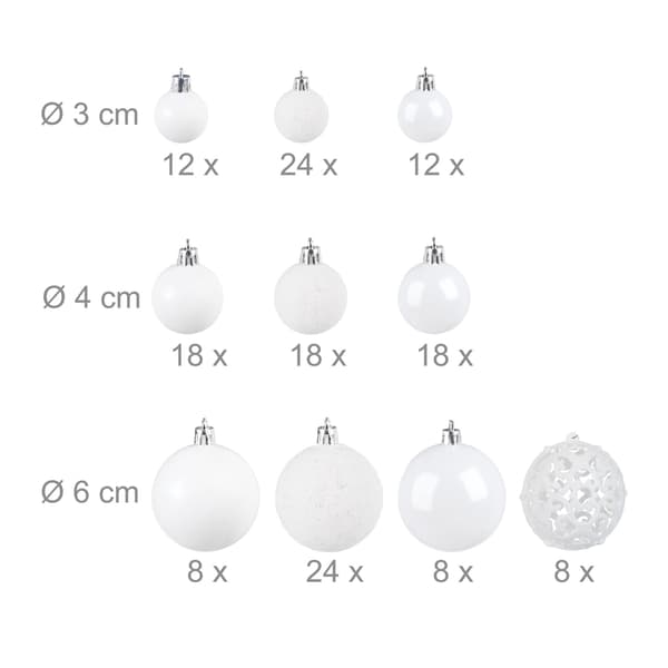 Julgranskulor i set om 150 st