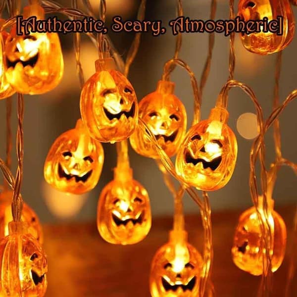 Halloween-valosarja 3m 20 LED-kurpitsaa lämmin valkoinen sisä-/ulkokäyttöön
