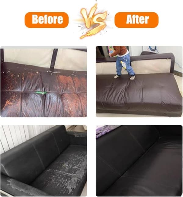 Selvklæbende reparationslap kunstlæder 50x138 cm Sort