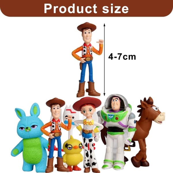 Toy Story animeret karaktermodel, 7 dele, PVC