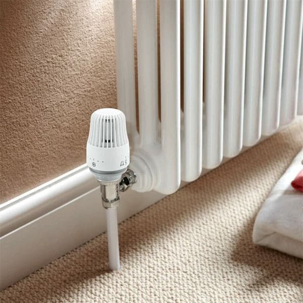Sett med 4 termostater, erstatningshode for M30 x 1,5 radiatorventil, termostatventil for radiator,