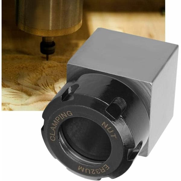 ER-32 Square Collet Chuck Block Tool Steel for CNC Lathe Engraving Machine (1 pc)