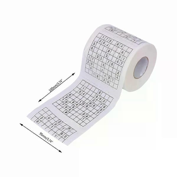 Sudoku Toiletpapir 1 Rulle 2-lags Trykt WC Bad