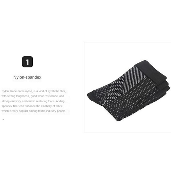 Ankel kompressionsstrømper Hæl sok SORT&KOBBER MM sort&kobber black&copper M-M
