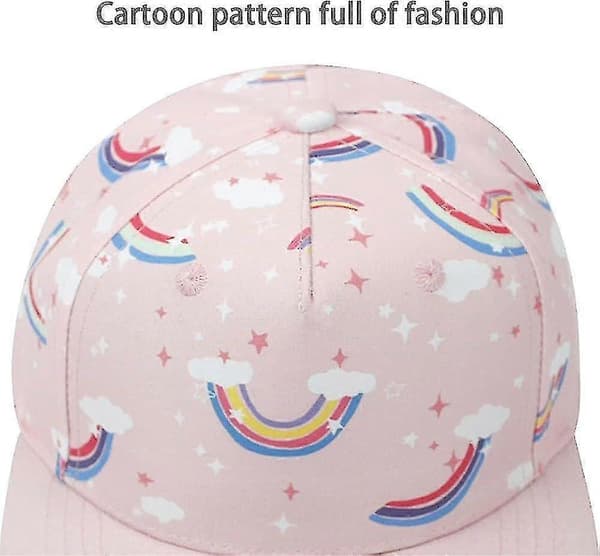 Basebollkeps för barn, pojkar och flickor, med tecknat tryck, 80 % polyester, 20 % bomull