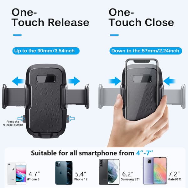 New Car Phone Holder, Suction Cup Car Center Console Dashboard Universal Navigation Fixed Support Bracket