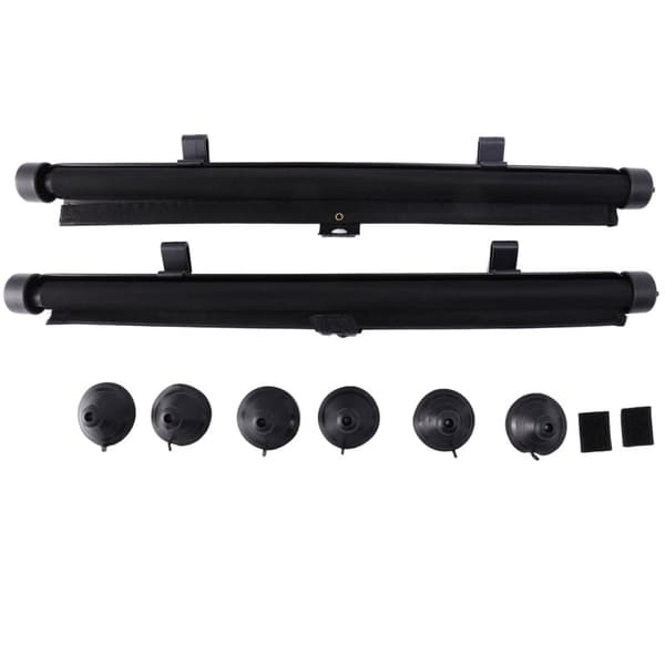Sidofönsterskydd Solskydd Sol [2-pack] Universal Bilfönster Rullgardin, Infällbart Sidosolskydd med Sugproppar - UV-skydd