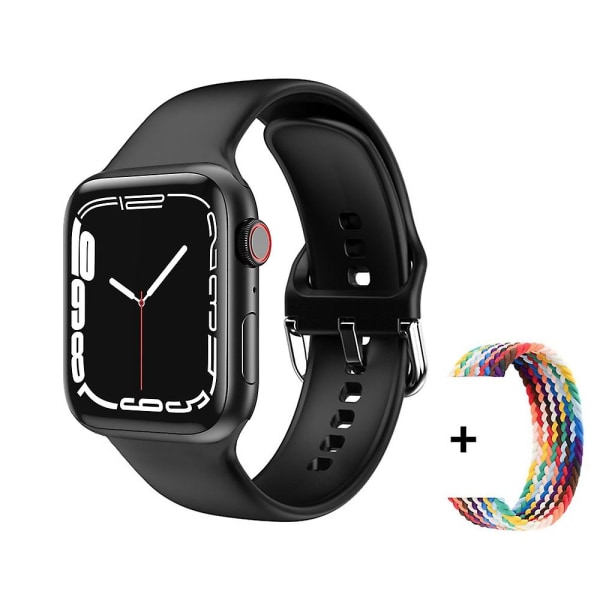 2023 Smart Watch Apple Smartwatch Series 8 HD -näytölle Urheilusyke Fitness Tracker Bluetooth Call Miesten Naisten Älykello black and BuCai