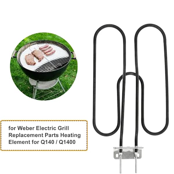 Replacement Heating Element for Weber Q140 Q1400 Electric Grill, High Temperature Resistant, Easy Installation, EU 230V 2200W
