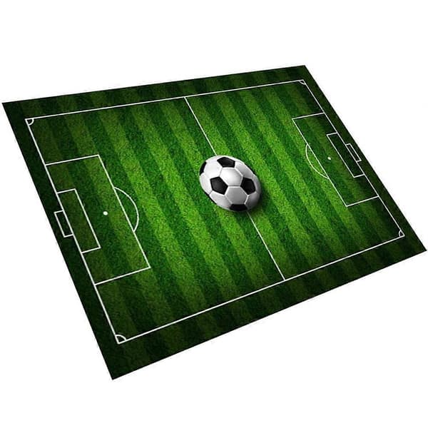 Fotballbane Mønstret Teppe Minimalistisk Stue Teppe Mote Teppe