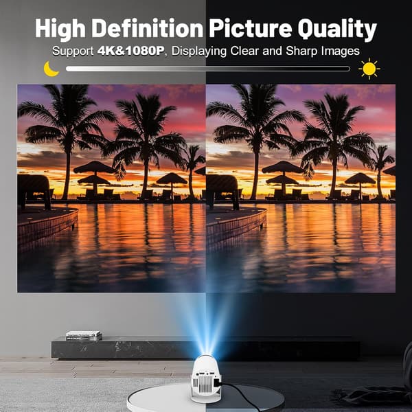 TXLT Projektor Android 11 4K Wifi 1280x720P Portabel