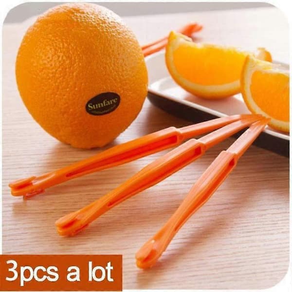 3 Pcs, Creative Orange Peeler with Handle - Easy-to-Use Fruit and Vegetable Slicer for Kitchen Utensils_Special Gift
