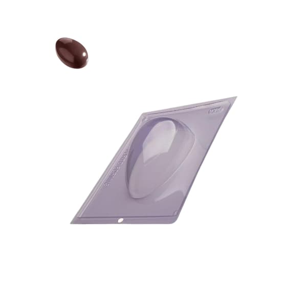 Pralinform Egg 350g - Porto Formas 34 - Spesiell 3-delt form Transparent transparent
