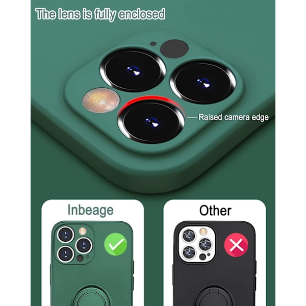 Silikoneetui til iPhone 13 Pro Max, Fuld dækning, 360° K
