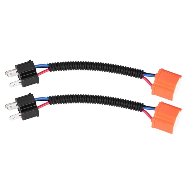 2 Pcs H4/9003/HB2 Ceramic Connector Extension Cable Set