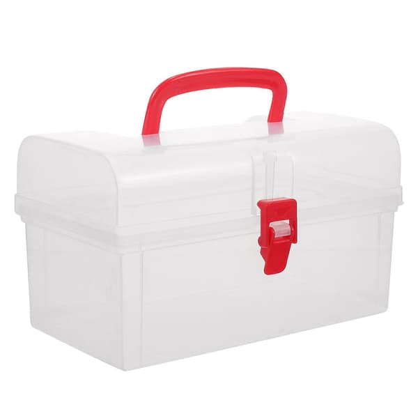 Transparent Cosmetic Storage Box Clear Handheld Box Cosmetic Container