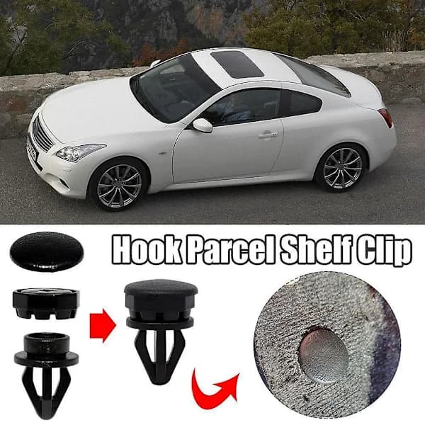 2 pcs. Brackets for Nissan Juke F15 Hooks Parcel Shelf Hanger Plastic Button