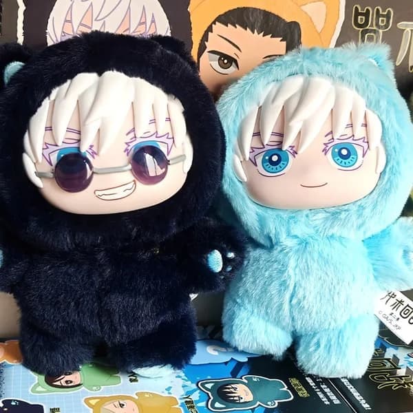EAKI Kawaii Jujutsu Kaisen 2 Kattöron Plyschfigur Blindlåda Random 2 st Random 2 pcs