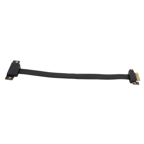 PCIE 3.0 1X Extension Cable 90 Degree Right Angle PCIE Riser Card Ribbon Extender Full Speed Extension Cable 10cm / 3.9in