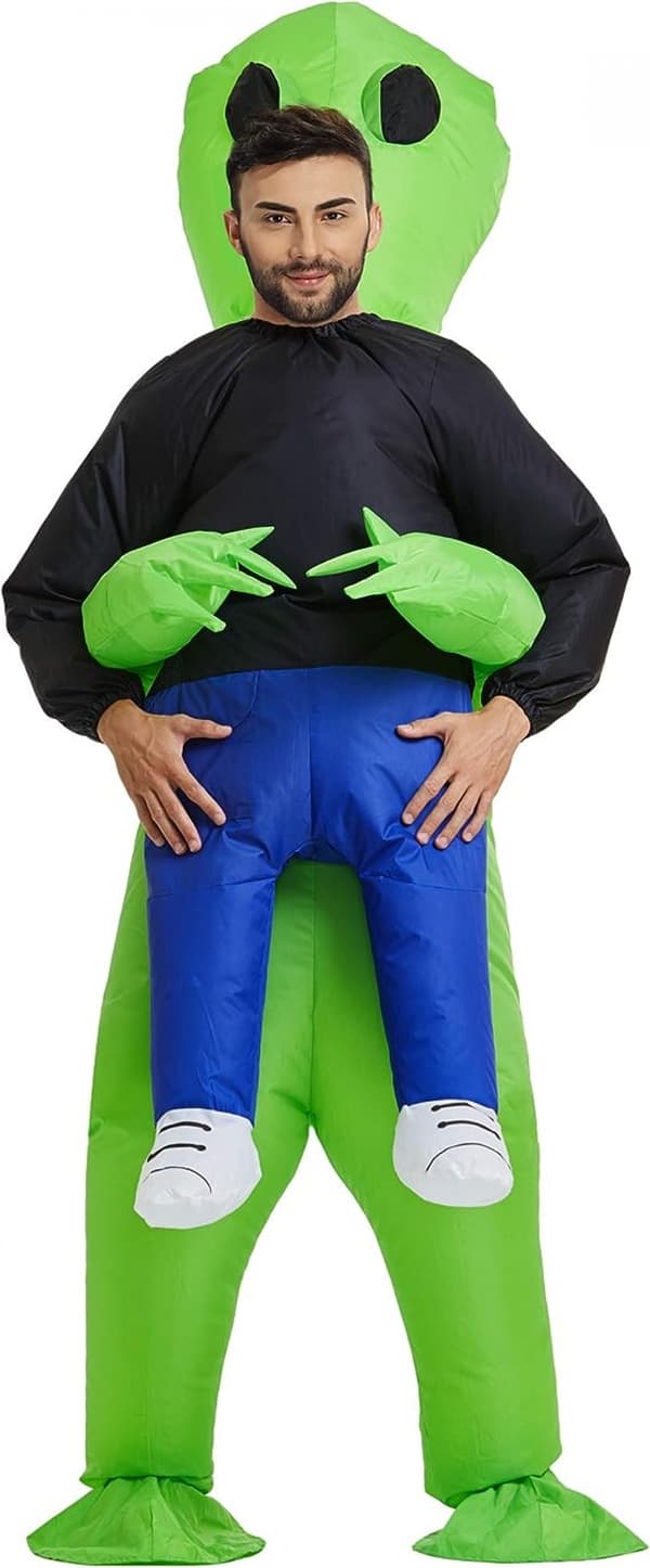 Oppblåsbart Alien-kostyme Voksen 150-190 cm