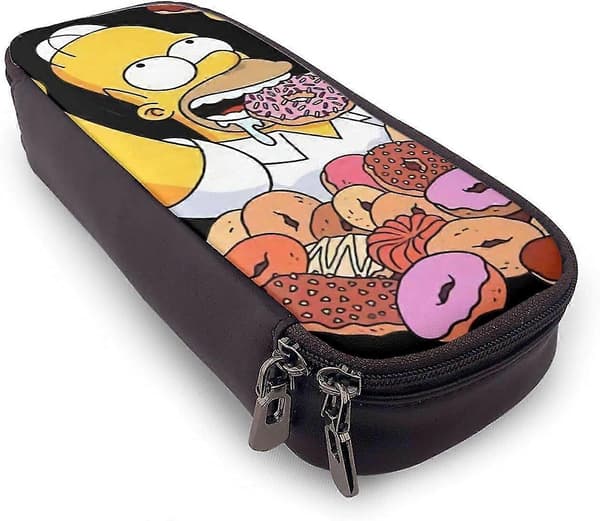 Simpsons Homer ja hänen donitsinsa nahkainen penaali