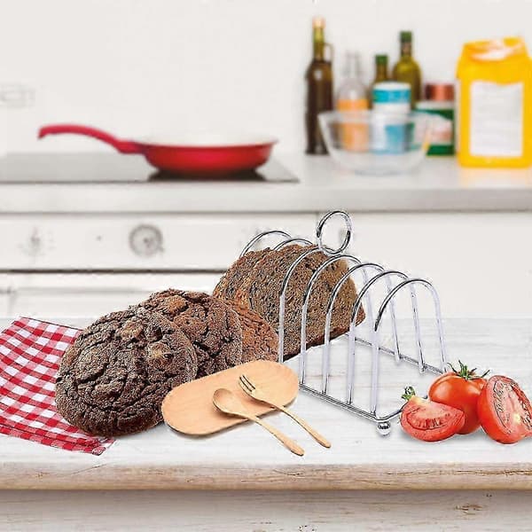 Brödrost i rostfritt stål med hästskodesign för hem, kök, camping och picknick