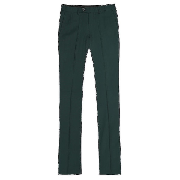 Miesten puku Business Casual 3-osainen puku bleiseri housut liivi 9 väriä Z Myydyt tuotteet Green S