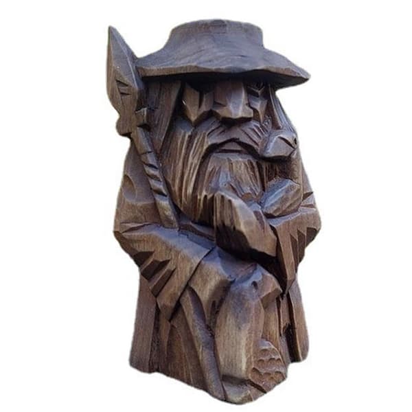 Vikingeharpiksstatue, Odin Thor-figur, udendørs haveindretning til hjemmet
