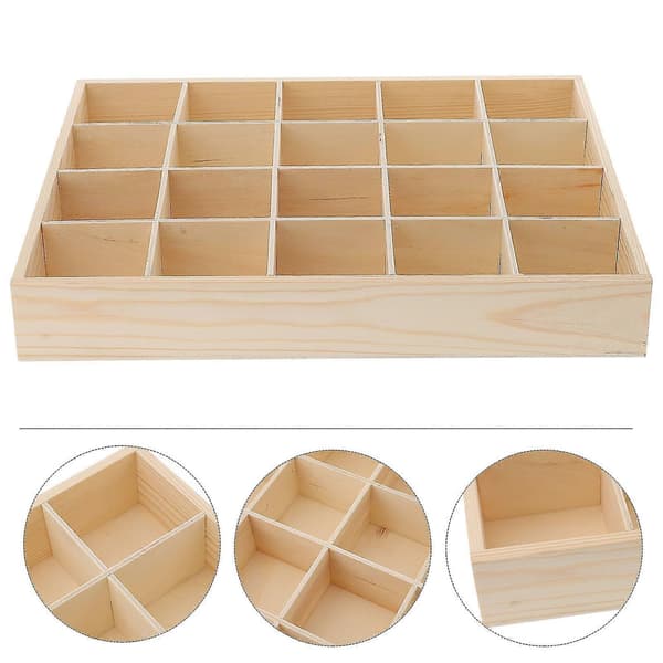 20 Rum Makeup Opbevaringsboks Trækasse Skuffeinddeling Tøj Strømper Organizer -Yx