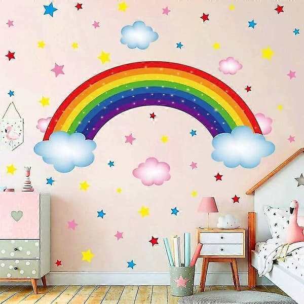 Creative Removable DIY PVC Rainbow Bridge Wall Decal