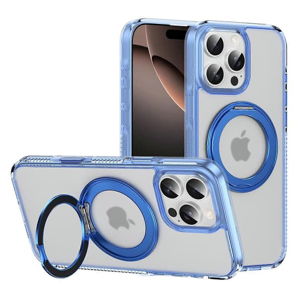 Deksler til iPhone 16 Pro Max (Gjennomsiktig Blå)